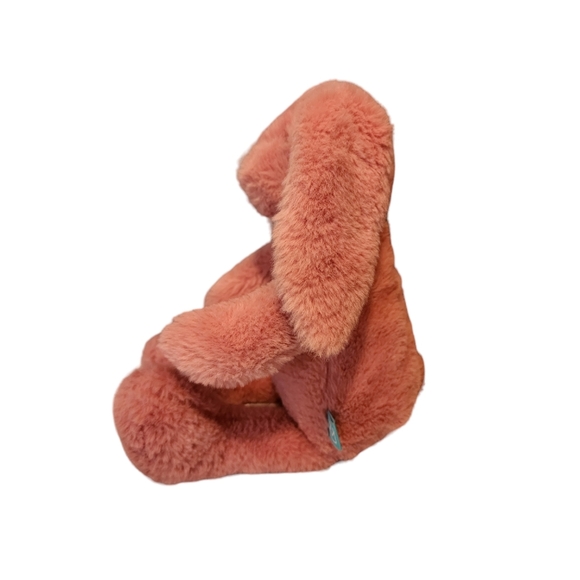 Manhattan Toy Plush Bunny Rabbit Rose Pink Floral Ears Plastic Eyes 15" - Picture 4 of 9